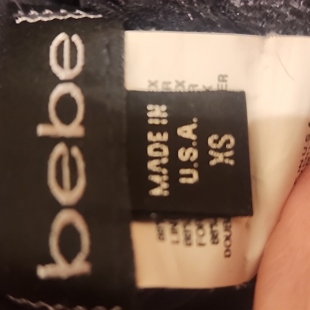 Elegant Black Lace Halter Dress.BeBe Size Xs - Picture 4 of 4